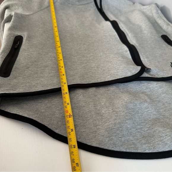 NIKE *Tech Fleece* Asymmetrical Full Zip Hoodie Grey / Black Trim Women's Size S - Picture 6 of 12